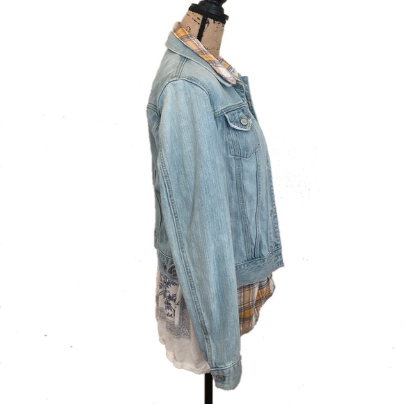 GAP Saddle Jean Denim Jacket Light Wash Size M - Picture 2 of 8